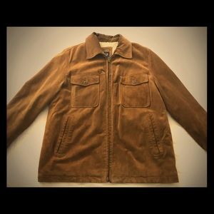 XL-Gap Suede Leather Bomber Jacket